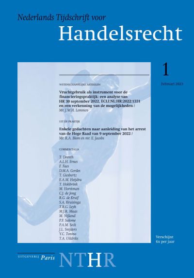 Nederlands Tijdschrift voor Handelsrecht (NTHR)