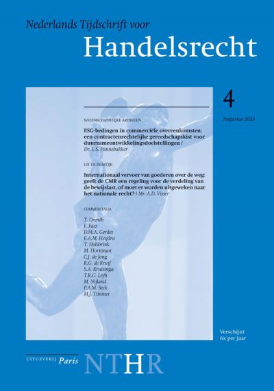 Nederlands Tijdschrift voor Handelsrecht (NTHR)
