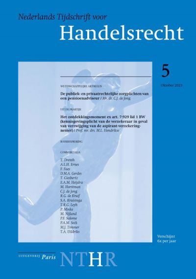 Nederlands Tijdschrift voor Handelsrecht (NTHR)