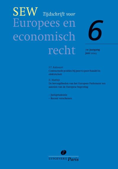 SEW, Tijdschrift voor Europees en economisch recht