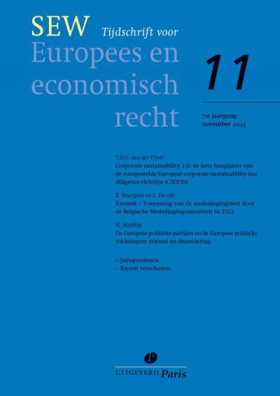 SEW, Tijdschrift voor Europees en economisch recht