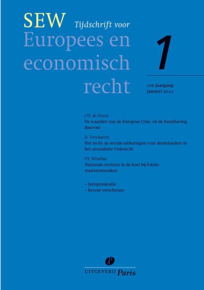SEW, Tijdschrift voor Europees en economisch recht