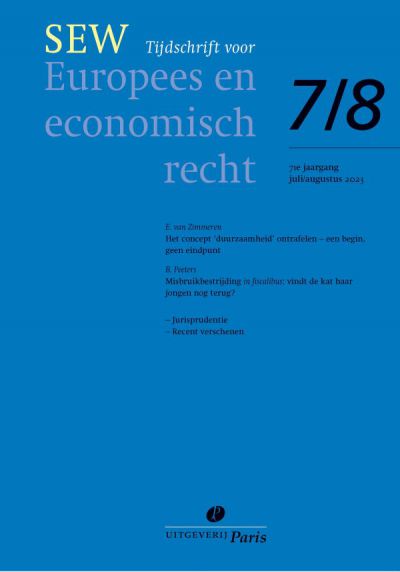SEW, Tijdschrift voor Europees en economisch recht