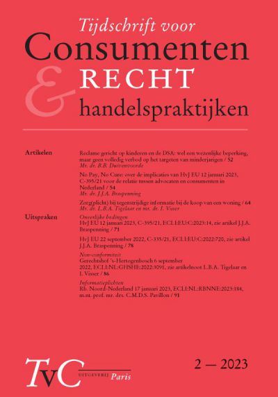 Tijdschrift voor Consumentenrecht & handelspraktijken (TvC)