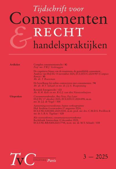 Tijdschrift voor Consumentenrecht & handelspraktijken (TvC)