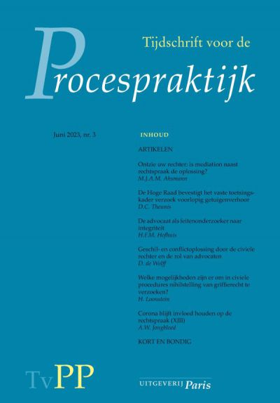 Tijdschrift voor de Procespraktijk (TvPP)