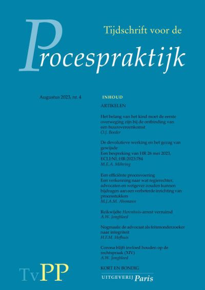 Tijdschrift voor de Procespraktijk (TvPP)