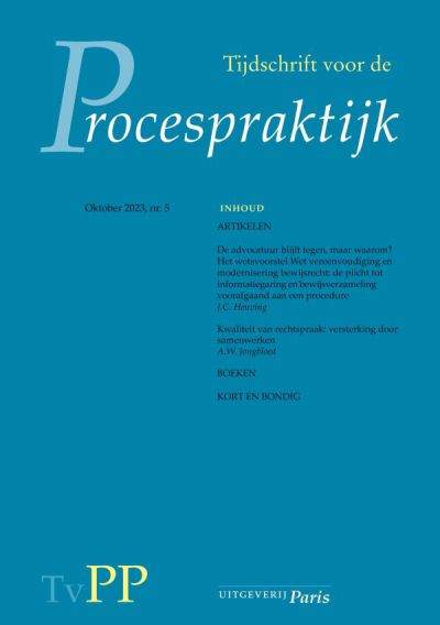 Tijdschrift voor de Procespraktijk (TvPP)