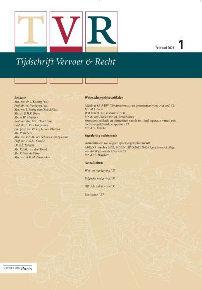 Tijdschrift Vervoer & Recht (TVR)