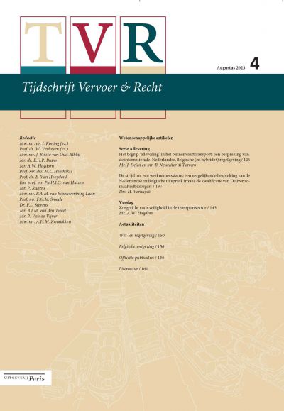Tijdschrift Vervoer & Recht (TVR)
