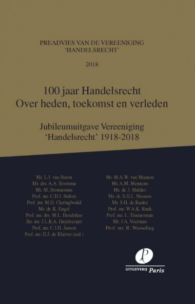 100 jaar Handelsrecht