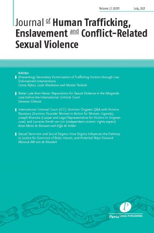 Multi- and interdisciplinary journal on the nexus between human trafficking, enslavement and conflict-related sexual violence