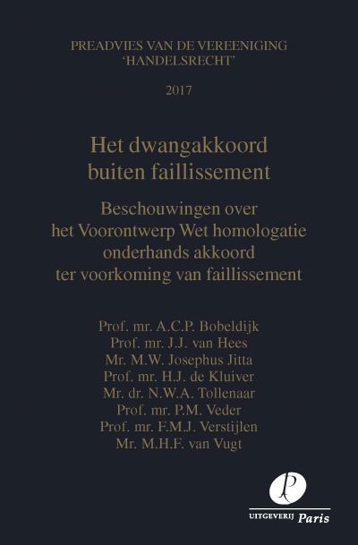 Het dwangakkoord buiten faillissement