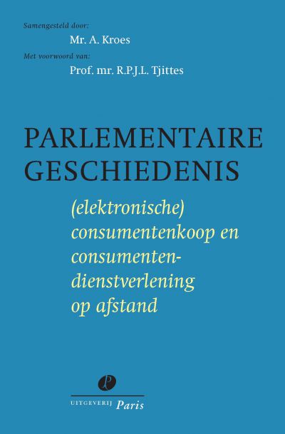 Parlementaire geschiedenis consumenten