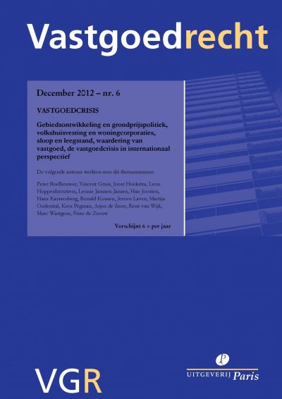 Tijdschrift Vastgoedrecht: themanummer over de vastgoedcrisis