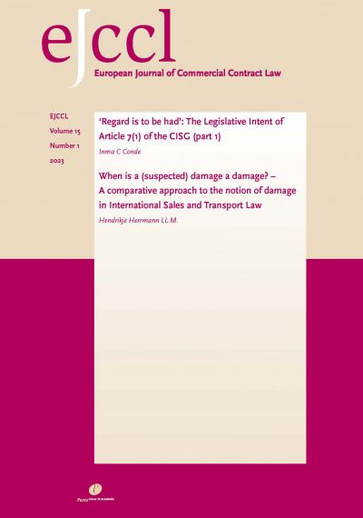 European Journal of Commercial Contract Law (EJCCL)
