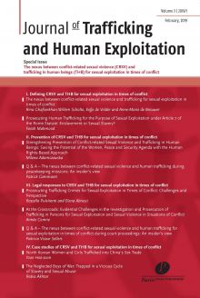 The nexus between conflict-related sexual violence (CRSV) and trafficking in human beings (THB) for sexual exploitation in times of conflict