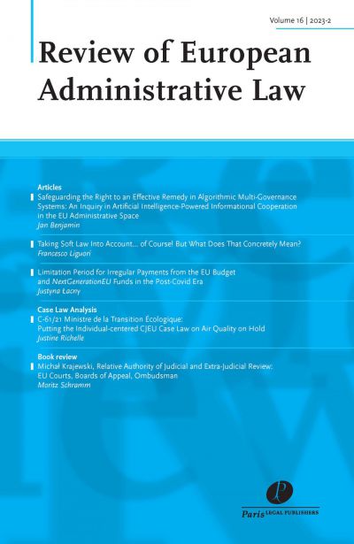 Review of European Administrative Law (REALaw)