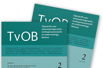 <h1>TvOB, Tijdschrift voor vennootschapsrecht, rechtspersonenrecht en ondernemingsbestuur</h1>